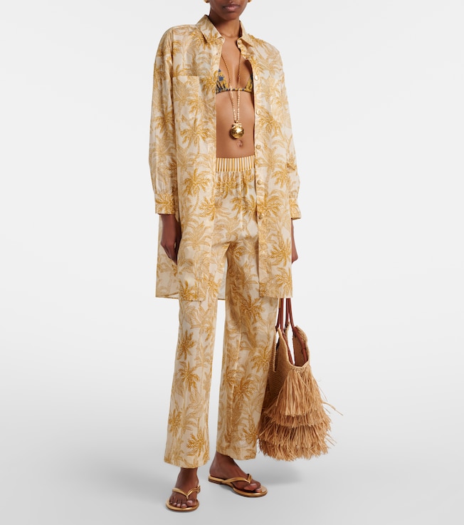 Eres Exotisme printed cotton voile shirt