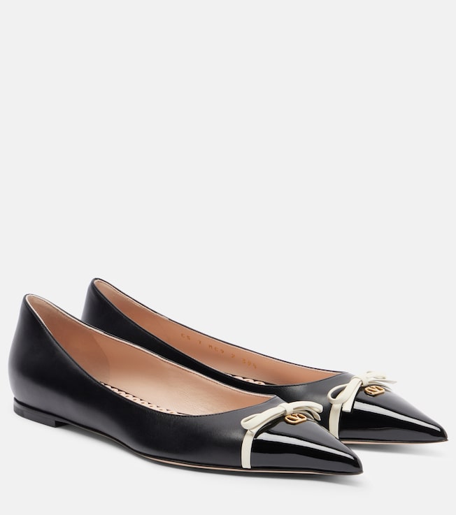Valentino Garavani Bepointy leather ballet flats
