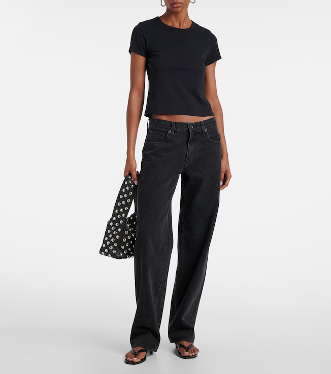 SLVRLAKE Tess Long high-rise barrel-leg jeans