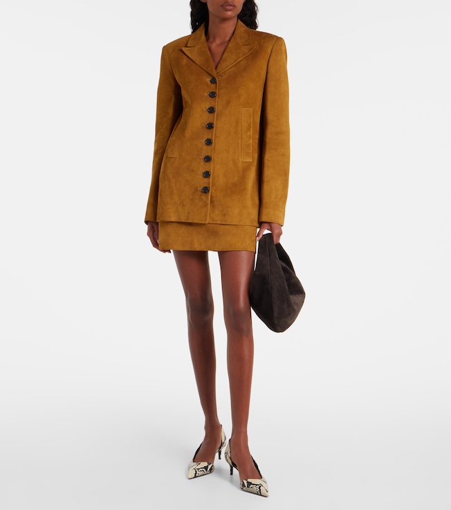 KHAITE Saraphina suede jacket