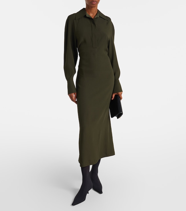 Victoria Beckham Asymmetric midi dress