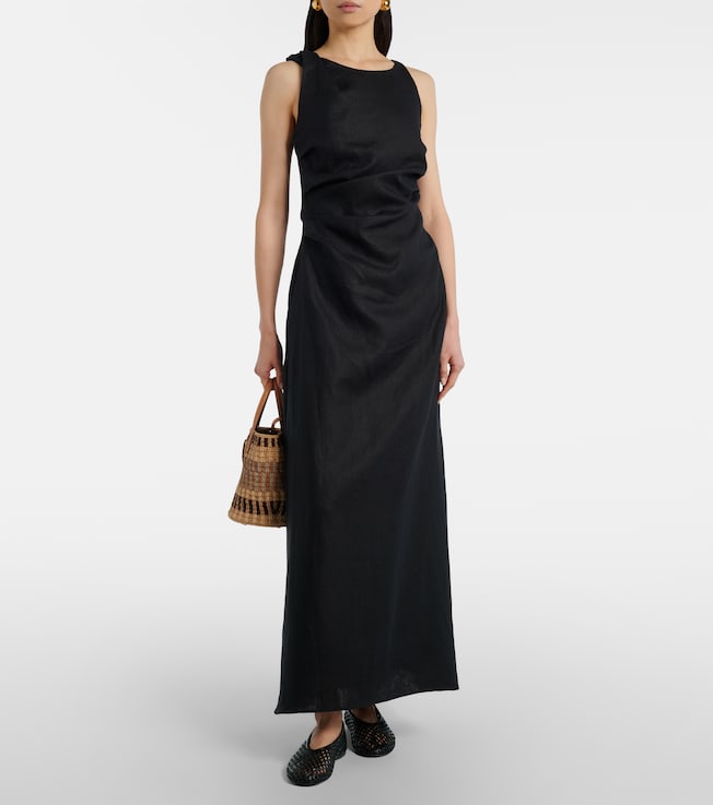 Faithfull Cera linen midi dress