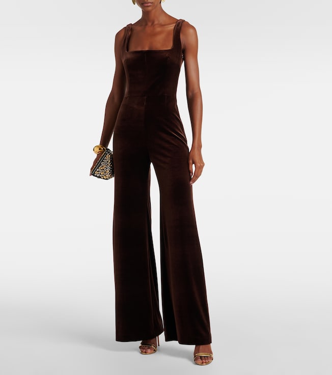 Galvan Vesper velvet jumpsuit
