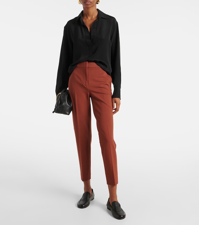 Max Mara Pegno jersey slim pants