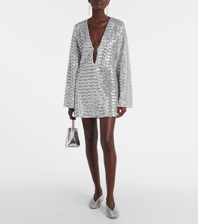 Oséree Lumière O sequined beach cover-up