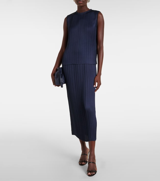 Vince Pleated midi skirt