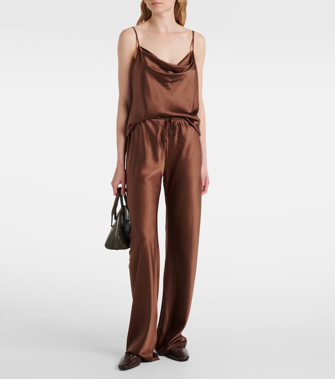 Veronica Beard Billie silk-blend straight pants 