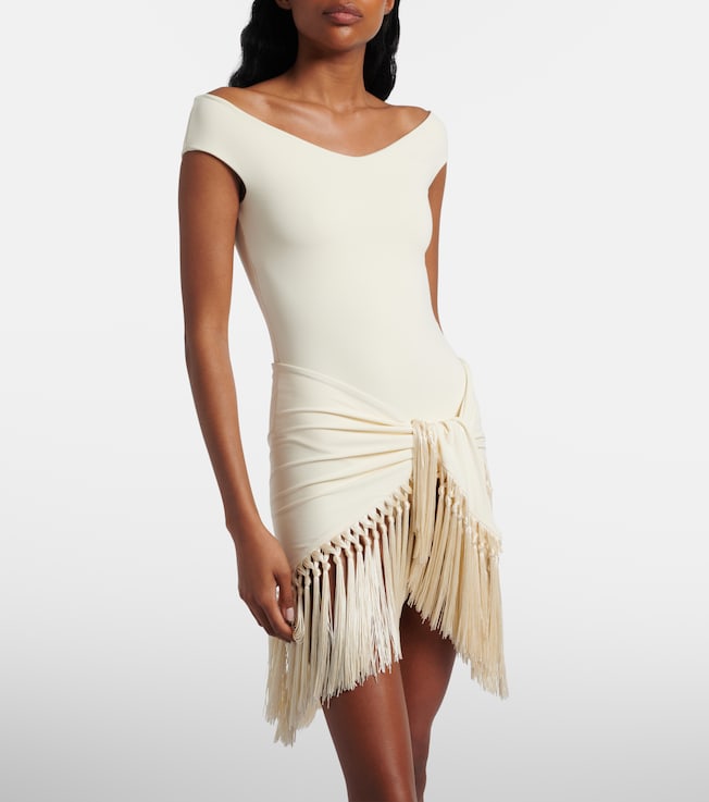 Taller Marmo Romy fringed swimsuit and beach cover-up set