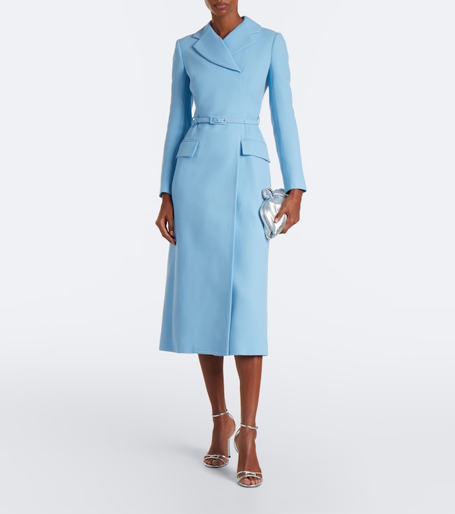 Emilia Wickstead Kalonice wool crêpe midi dress