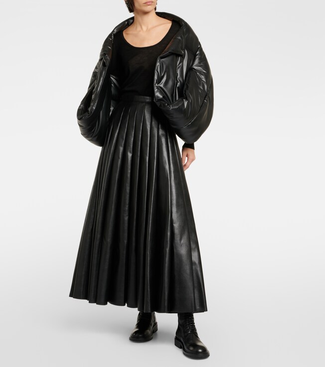 Midirock aus Lederimitat | Junya Watanabe