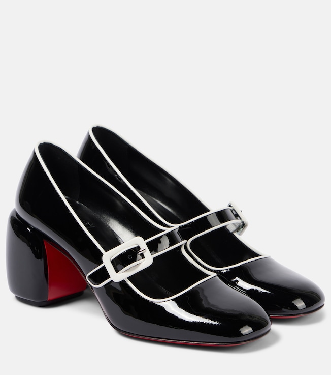 CHRISTIAN LOUBOUTIN - Minny Babe 70 patent leather Mary Jane pumps CHRISTIAN LOUBOUTIN - Minny Babe 70 patent leather Mary Jane pumps