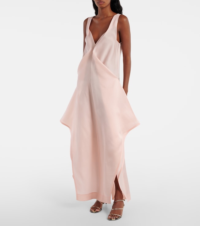 KHAITE Kenith silk maxi dress