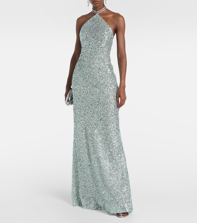 Taller Marmo Poseidon sequined gown