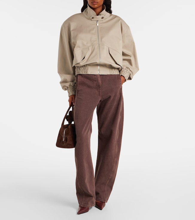 Magda Butrym Wool and silk bomber jacket
