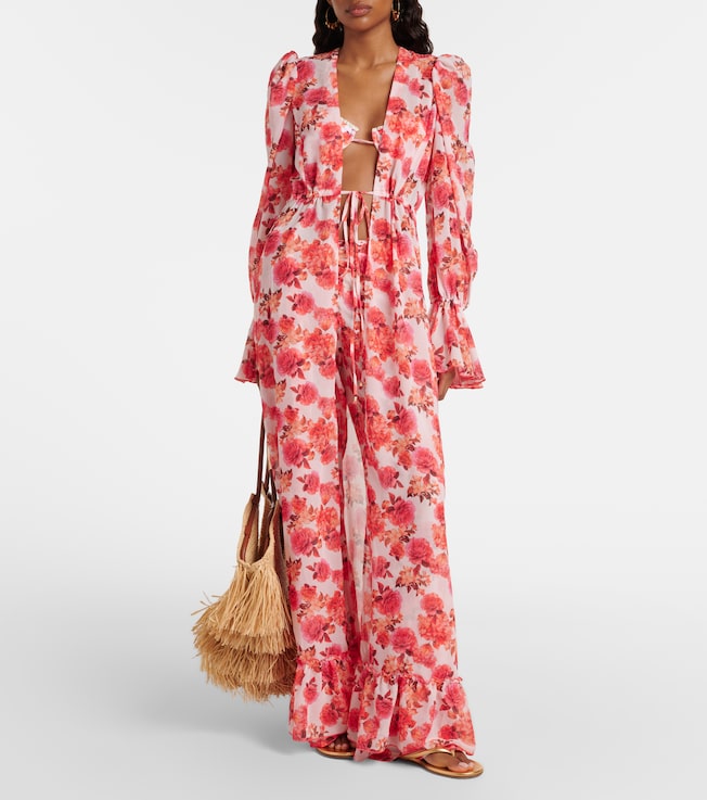 Bananhot Bowie floral flared pants