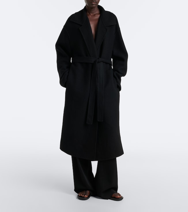 The Row Ciara wool and cashmere-blend wrap coat