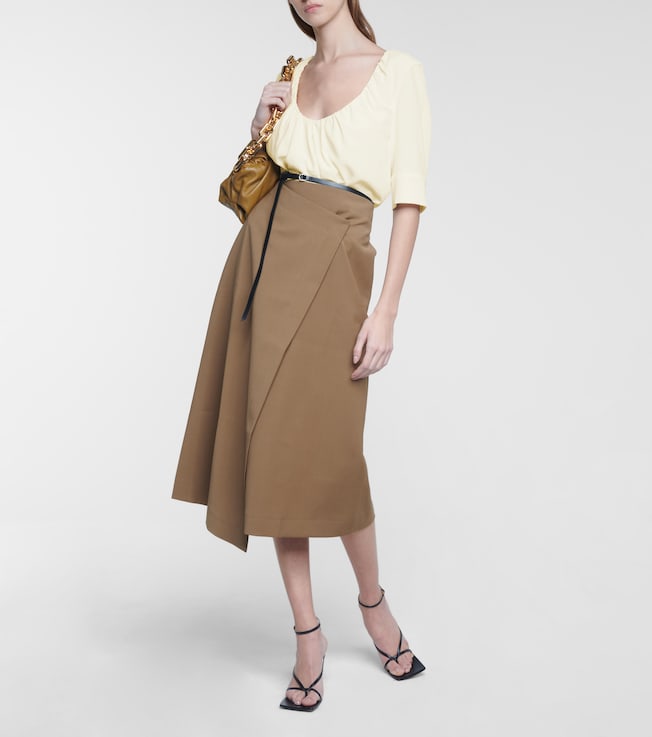Altuzarra Nika belted crêpe top