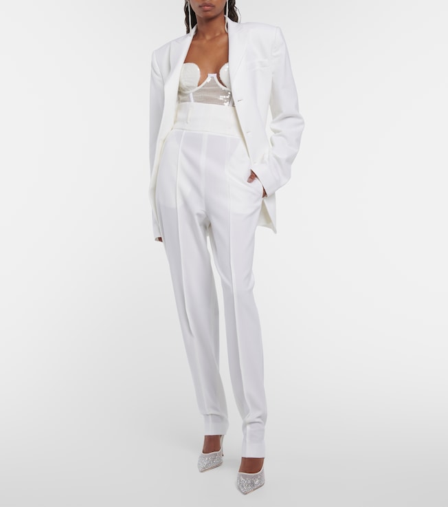 Nensi Dojaka Bridal slim wool-blend pants