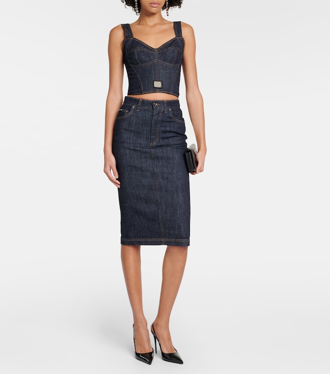 Dolce&Gabbana Denim pencil skirt
