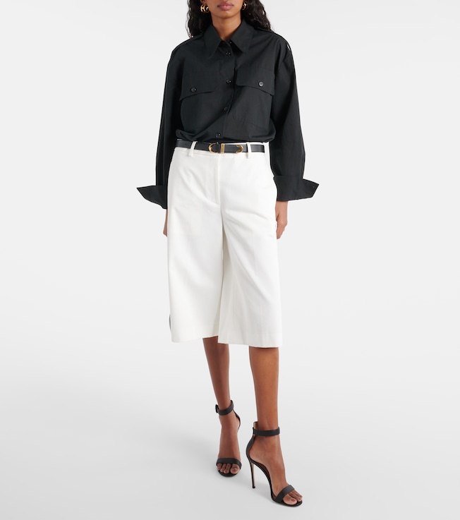 Nili Lotan Erza cotton Bermuda shorts