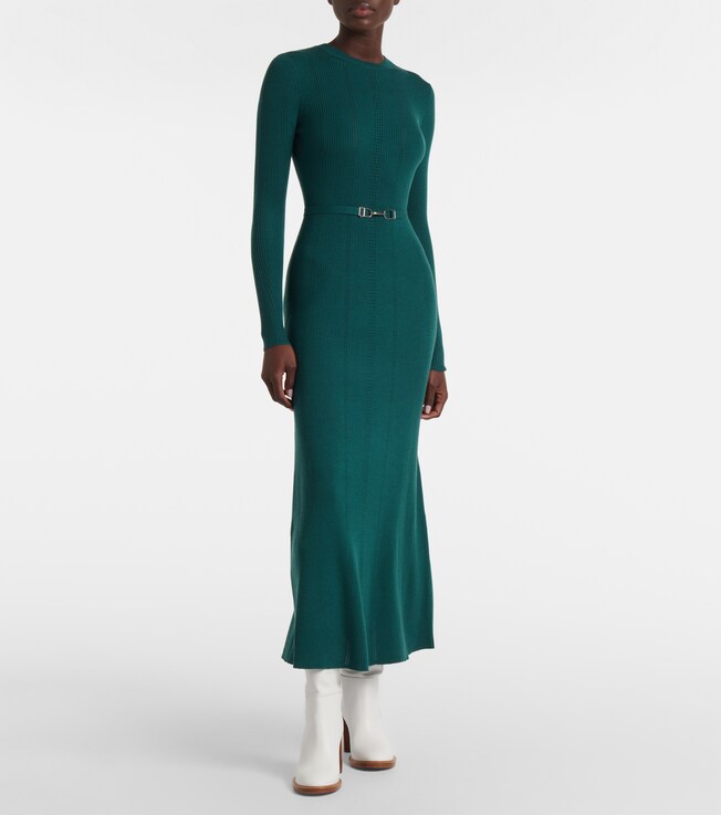 Gabriela Hearst Imagene wool midi dress