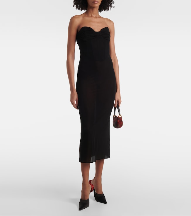 Magda Butrym Satin midi dress