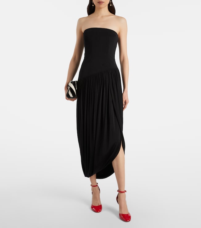 Ferragamo Draped bustier dress