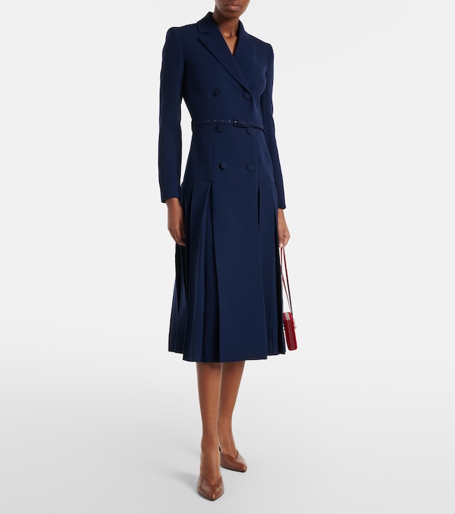 Emilia Wickstead Chaney wool crêpe midi dress