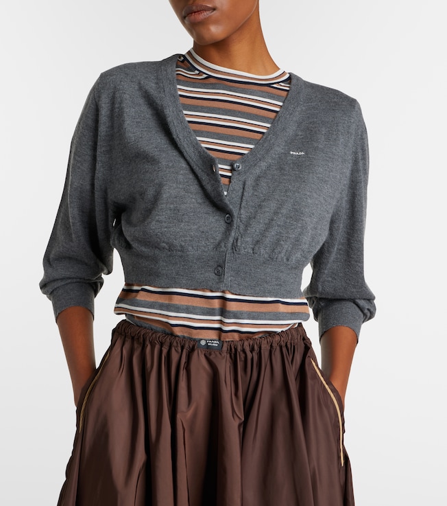 Prada Cropped cashmere cardigan