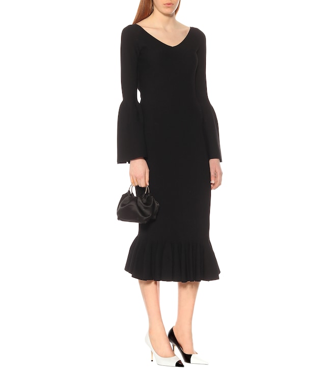 Stella McCartney Ribbed-knit midi dress
