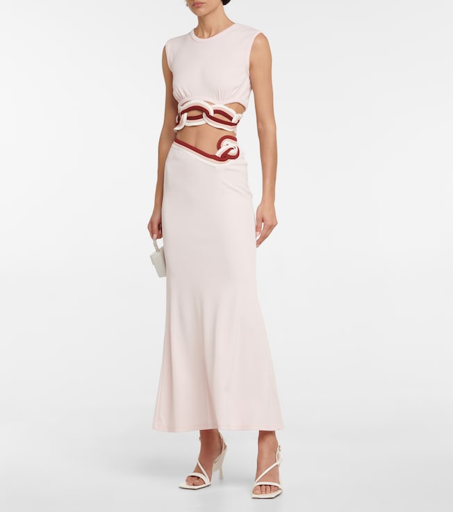 Christopher Esber Low-rise cutout maxi skirt