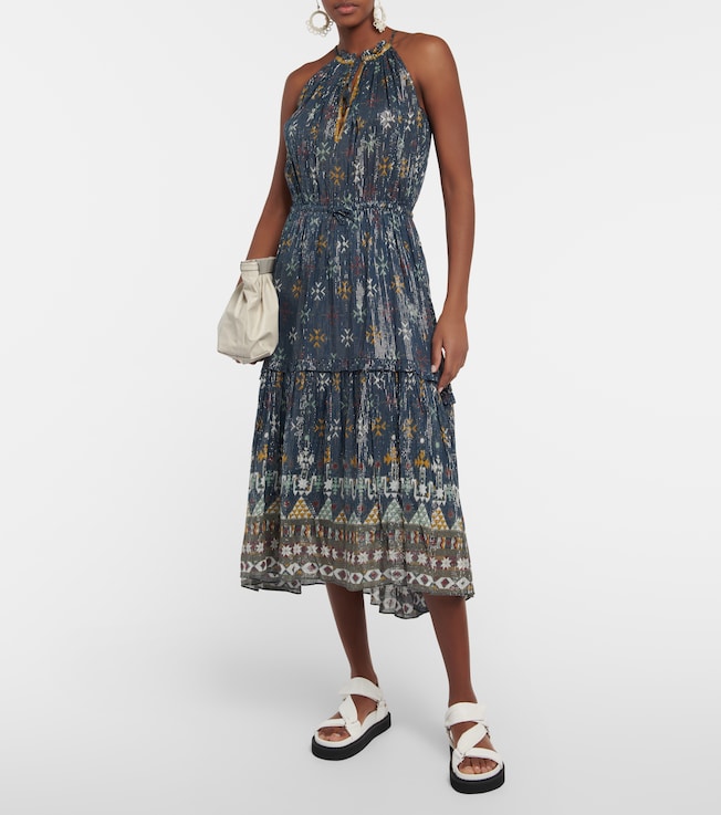 Marant Étoile Kabelino printed cotton midi dress