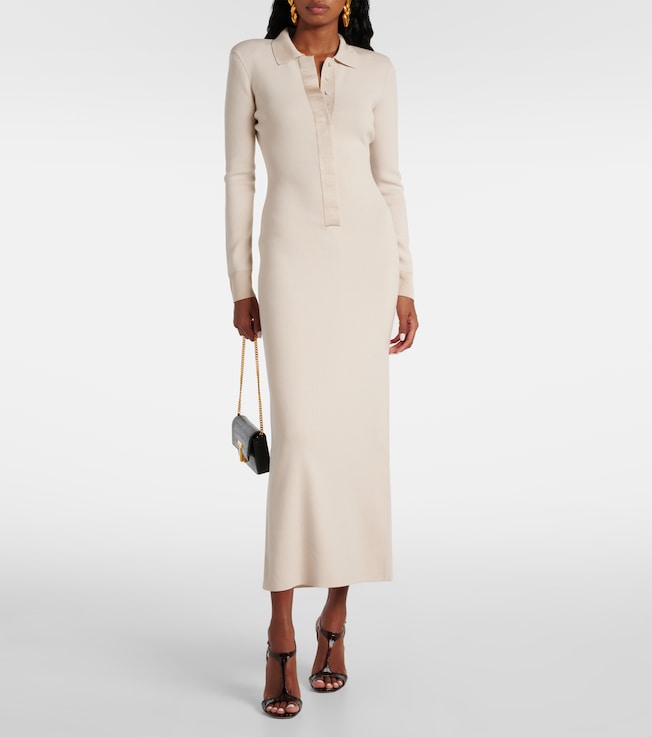 Tom Ford Wool and silk-blend polo dress