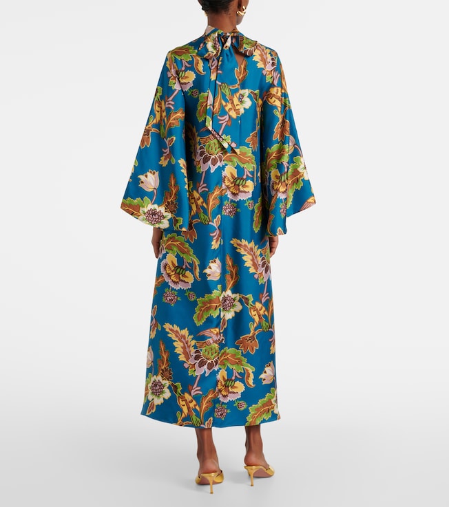 La DoubleJ La DoubleJ Magnifico printed silk midi dress