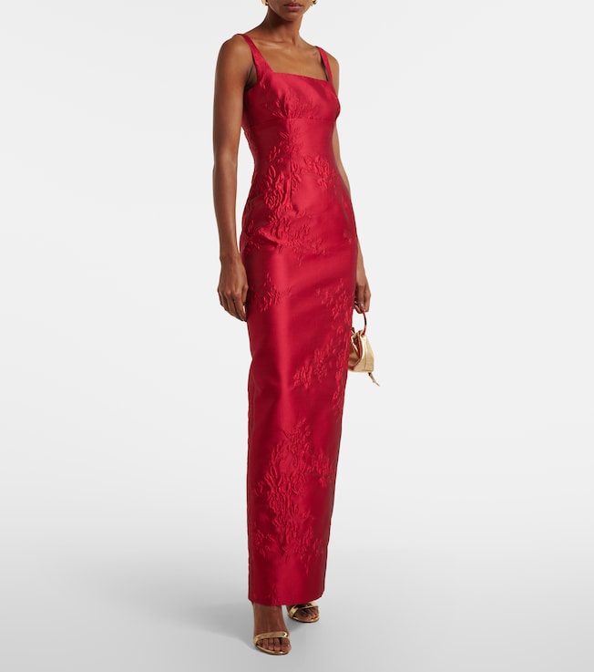 Emilia Wickstead Micheline floral jacquard gown