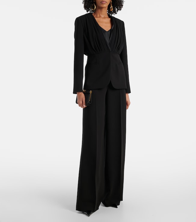 Max Mara Gradi draped crêpe jacket