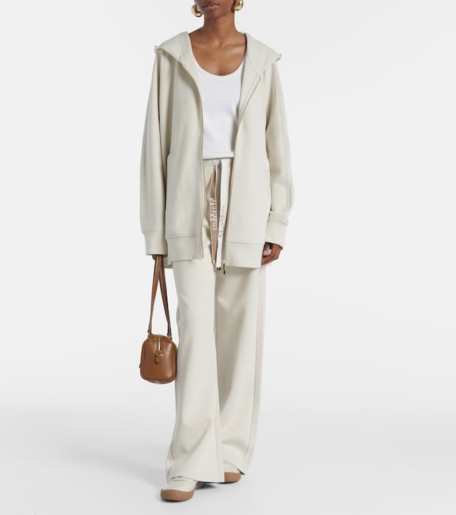 S Max Mara Verbano cotton jersey zip-up sweater 