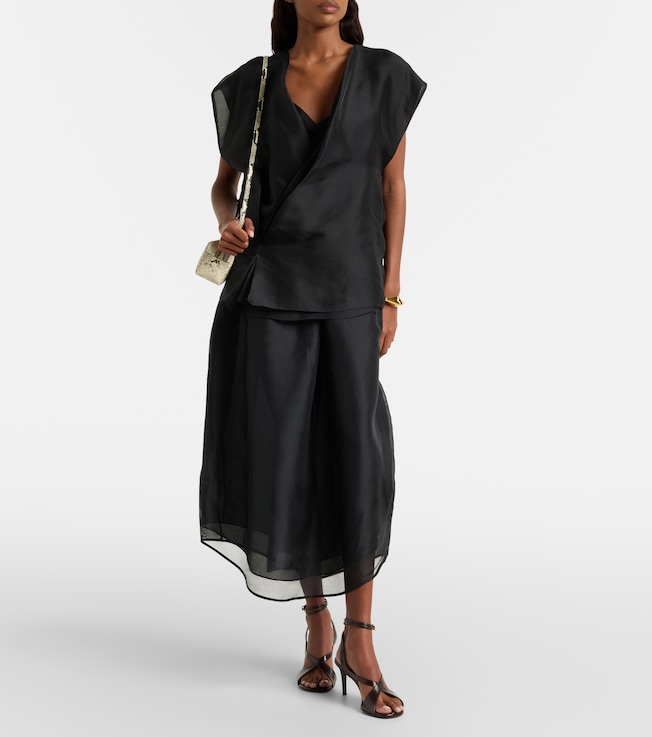 KHAITE Mer silk top