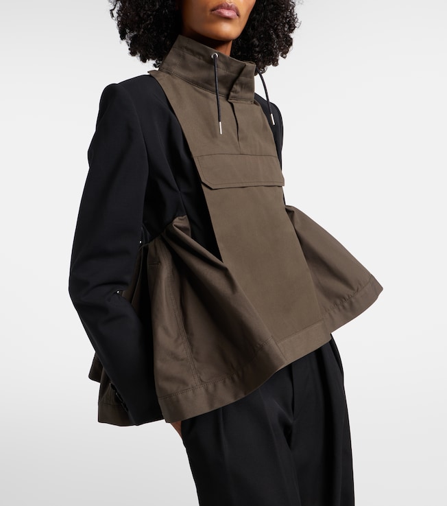 Sacai Paneled blouson jacket