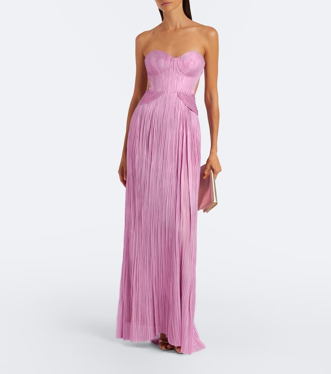 Maria Lucia Hohan Maria Lucia Hohan Kamina metallic silk corset gown