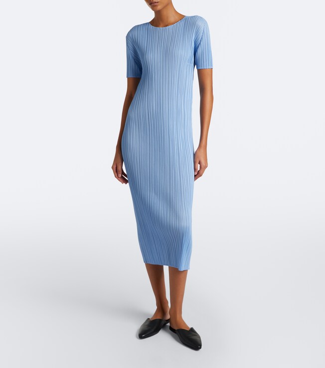 PLEATS PLEASE ISSEY MIYAKE Monthly Colors: August pleated midi dress