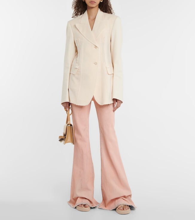 Sportmax Cabina single-breasted cotton blazer