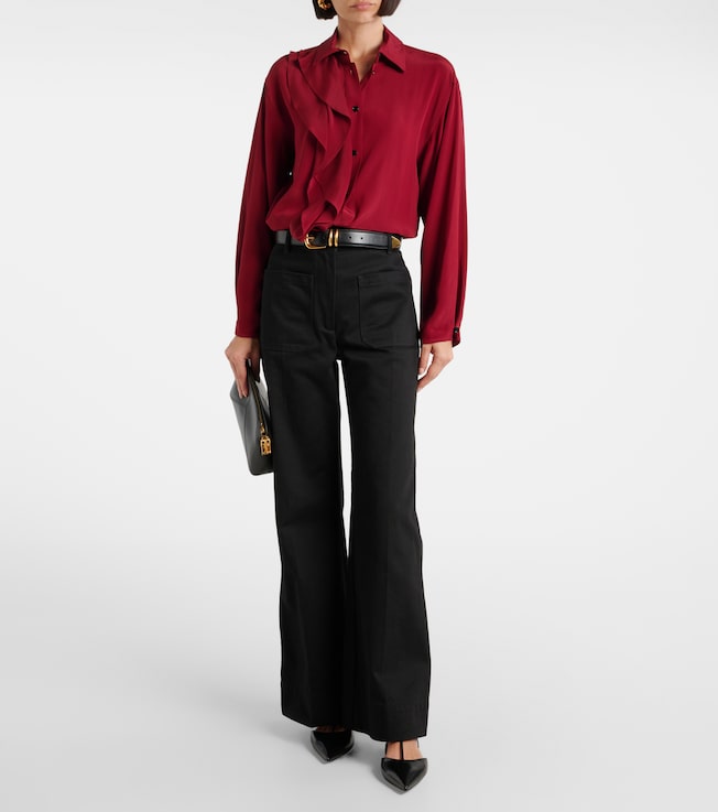Victoria Beckham Victoria Beckham Ruffled silk blouse
