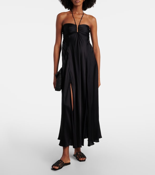 Poupette St Barth Halterneck maxi dress