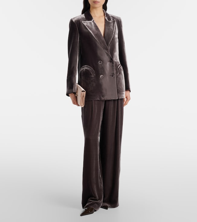 Blazé Milano Everynight double-breasted velvet blazer