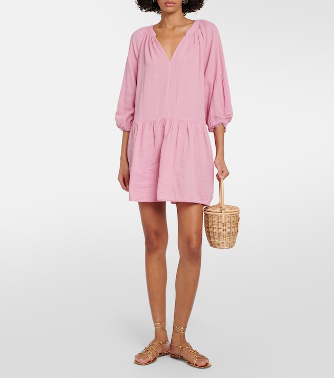 Velvet Nica cotton gauze minidress