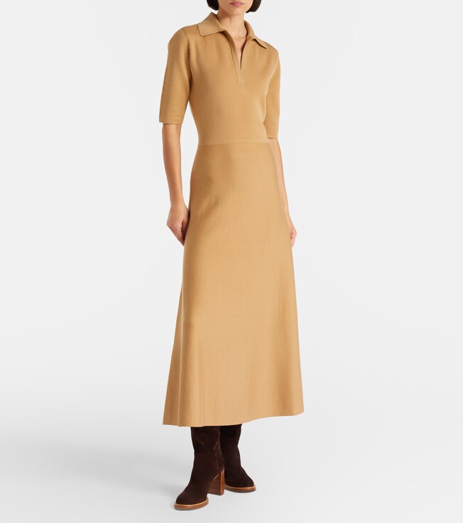 Gabriela Hearst Wool and silk polo dress