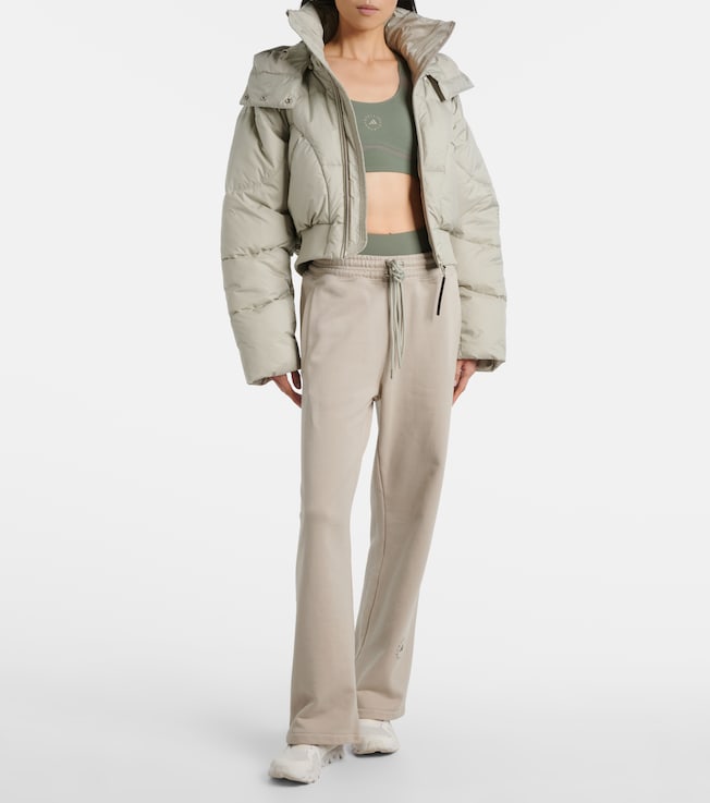 adidas by Stella McCartney Quilted cropped puffer jacket