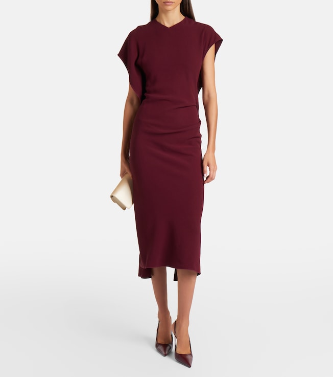 Victoria Beckham Victoria draped cady midi dress