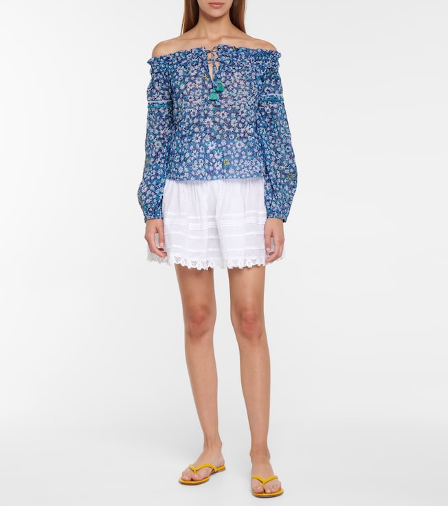 Poupette St Barth Clara floral blouse